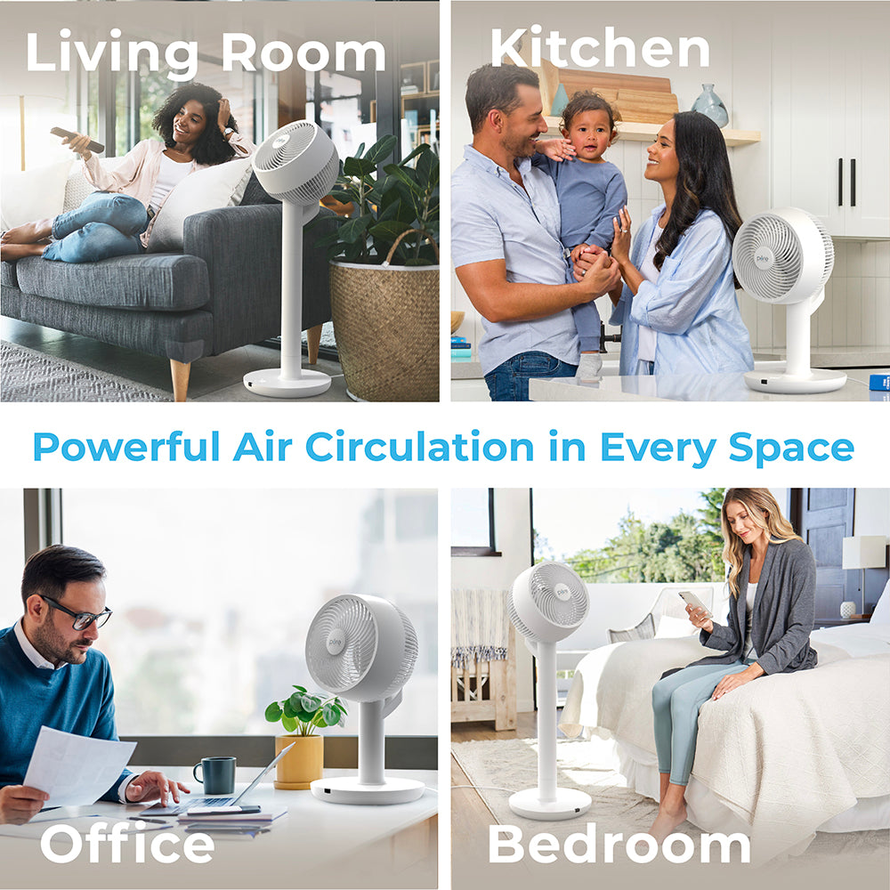 2-in-1 Circulating Floor & Desk Fan - Image 3