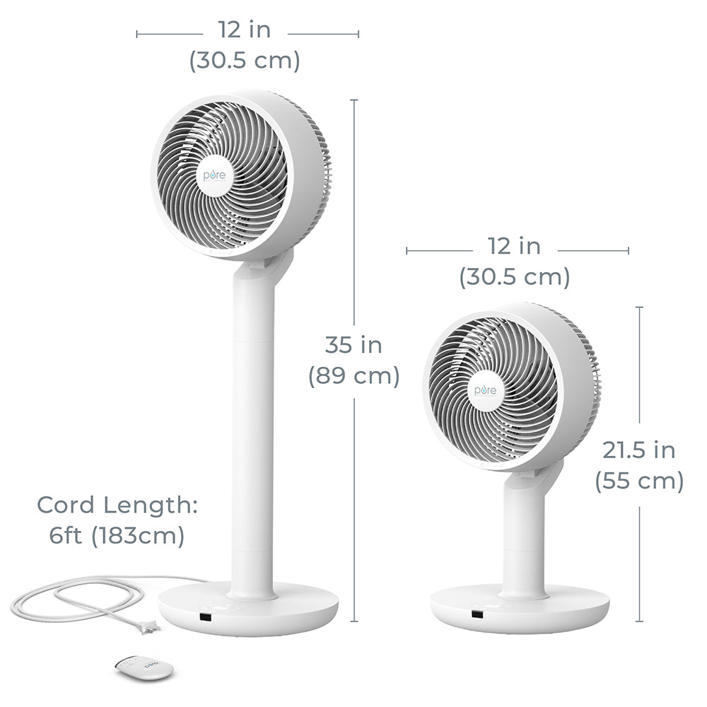 2-in-1 Circulating Floor & Desk Fan - Image 6