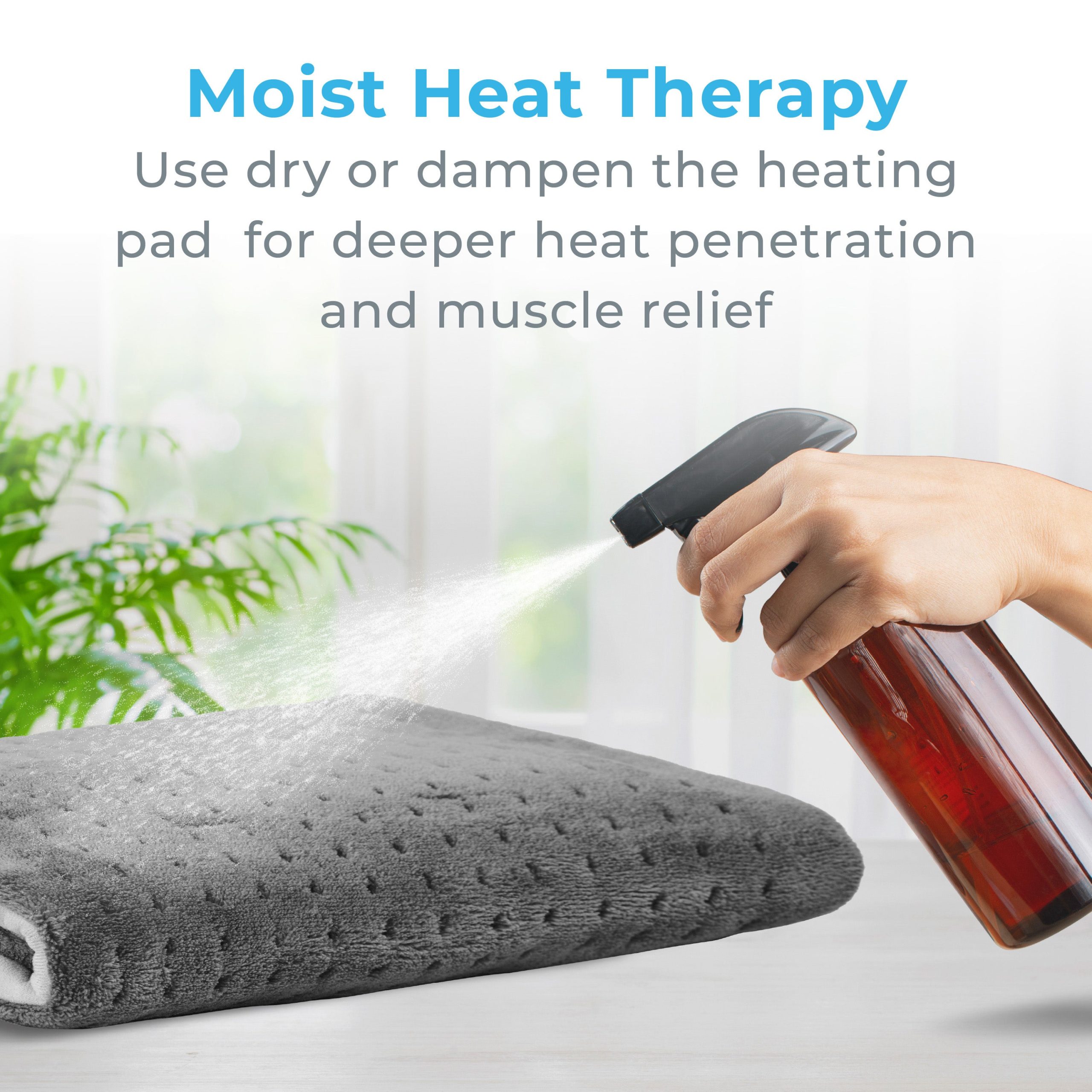 PureRelief XXL Ultra-Wide Microplush Heating Pad - Image 6