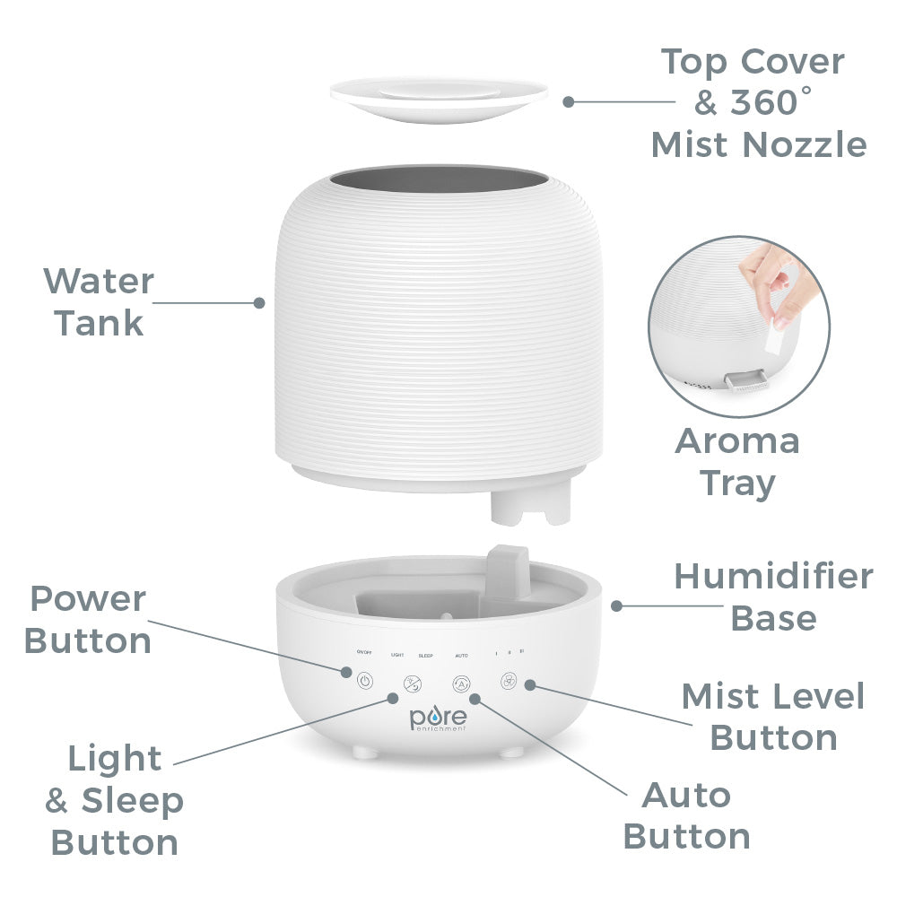 HUME™ Sense Bundle - 1 Humidifier. 1 Filter. & 10 Scent Pads - Image 6