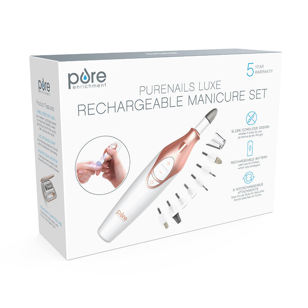 PureNails™ Luxe Rechargeable Manicure Set - Image 9