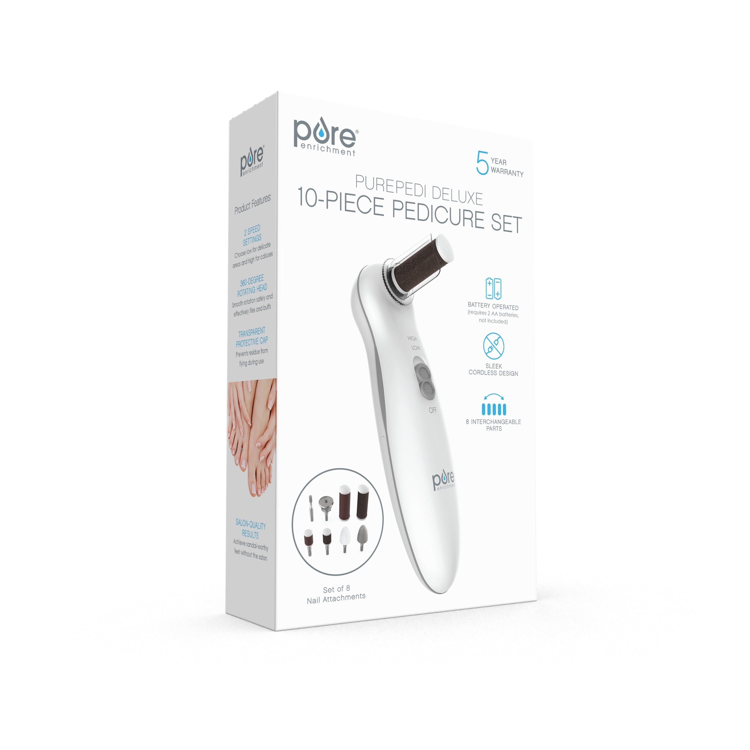 PurePedi™ Deluxe 10-Piece Pedicure Set - Image 6