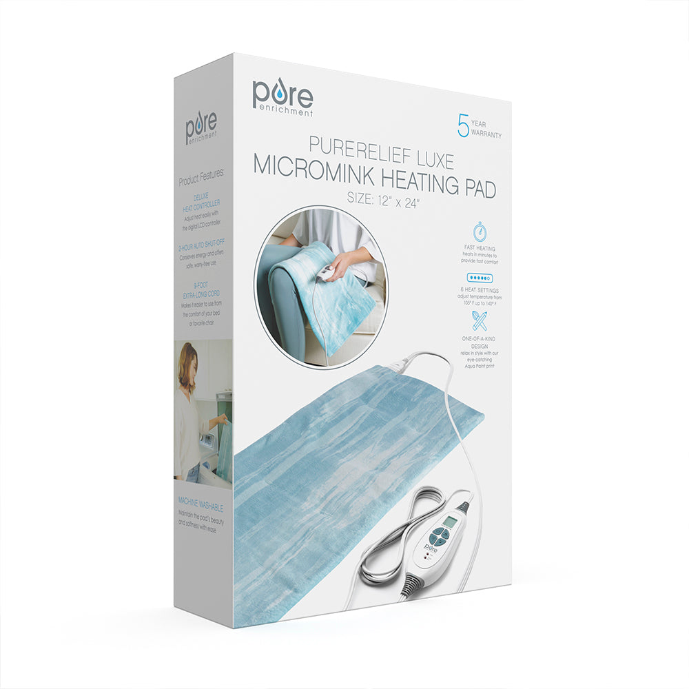 PureRelief Luxe Micromink Heating Pad - Image 7