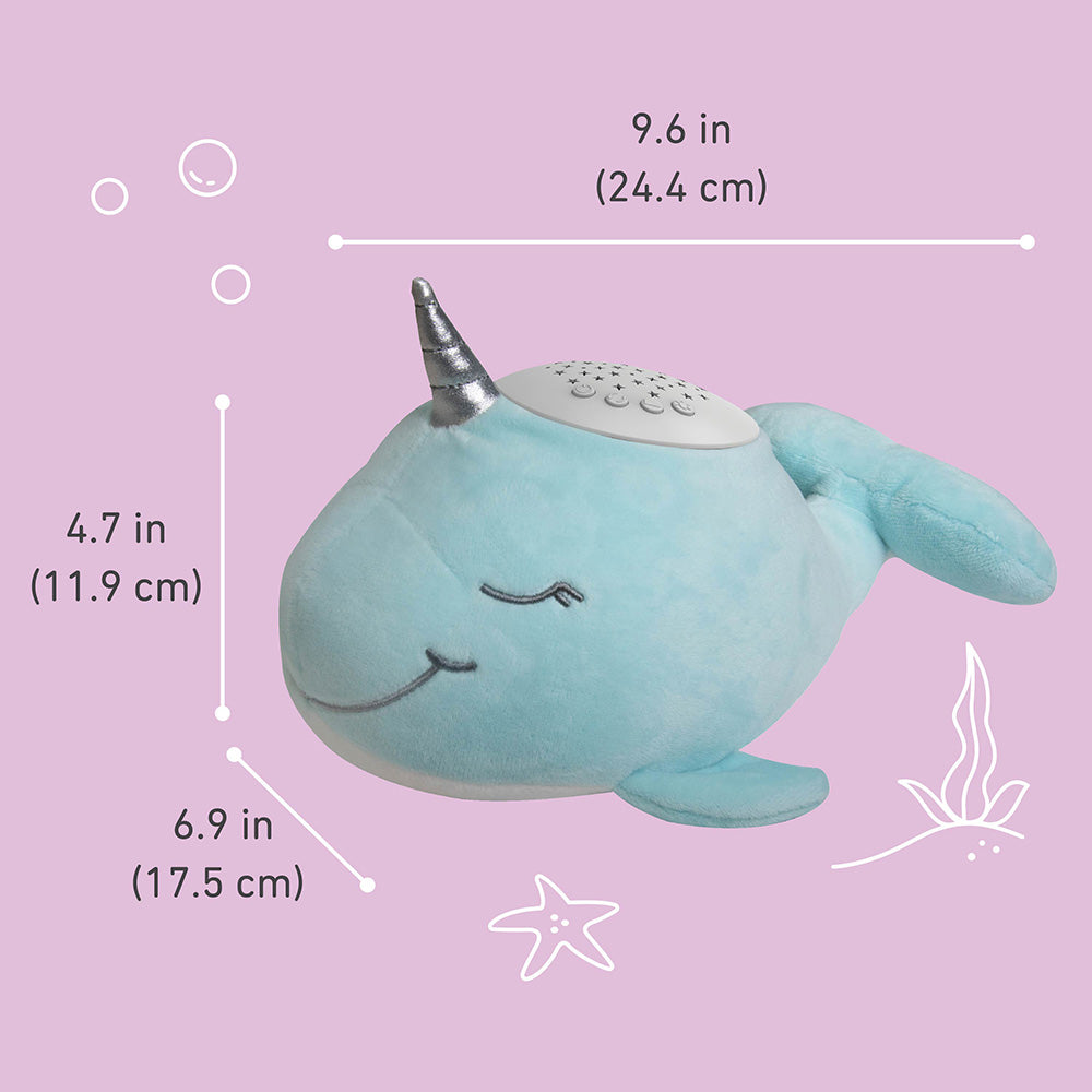PureBaby® Sound Sleepers Sound Machine and Star Projector - Narwhal - Image 7