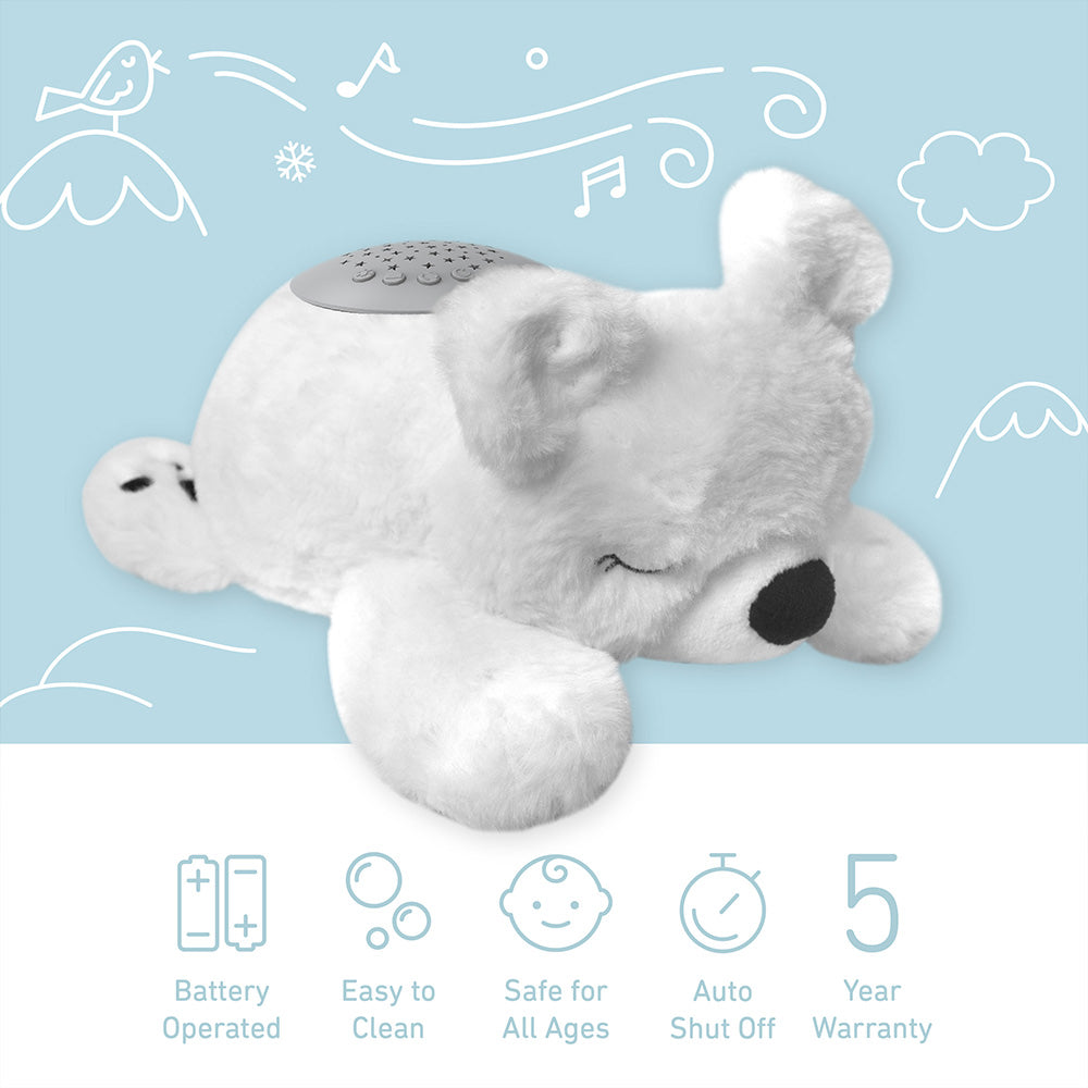 PureBaby® Sound Sleepers Sound Machine and Star Projector - Polar Bear - Image 3