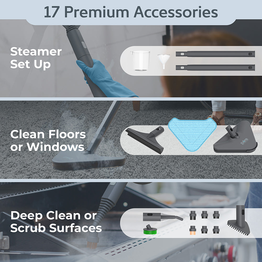 PureClean™ XL Rolling Steam Cleaner - Image 6