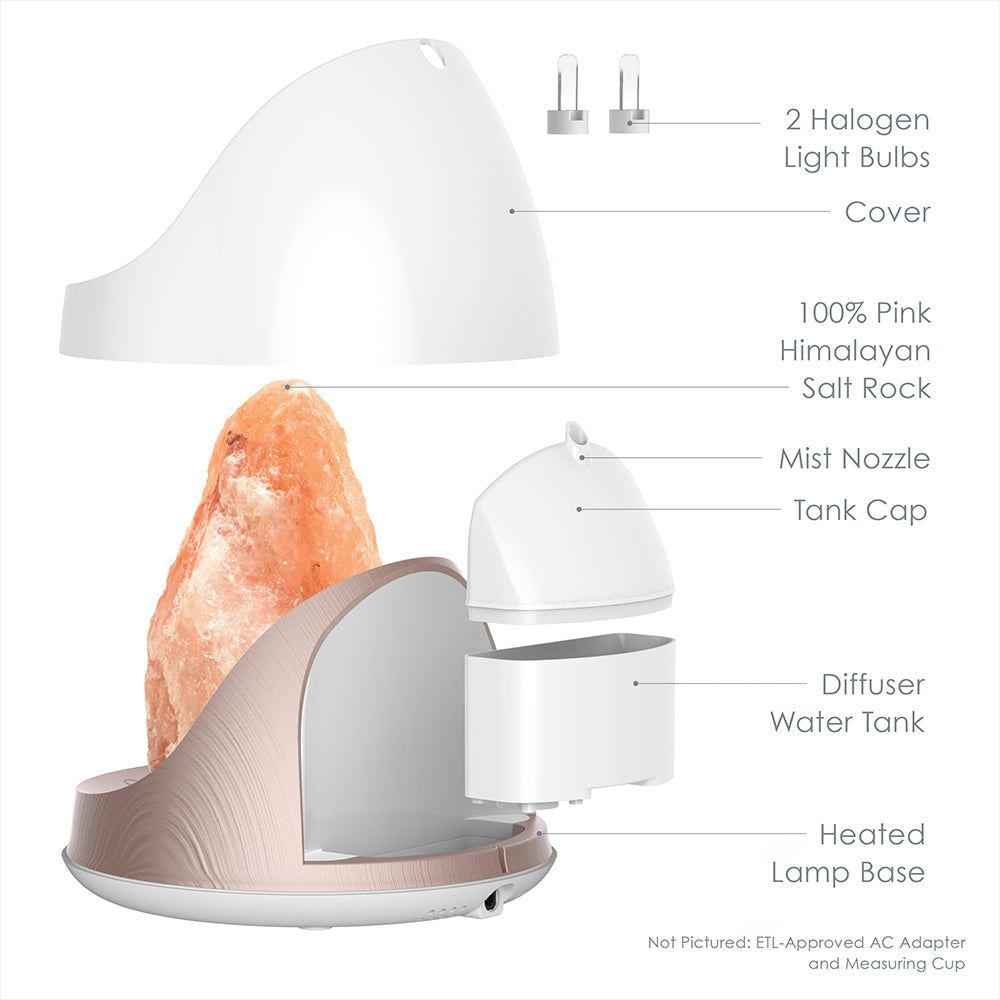 PureGlow™ 2-in-1 Himalayan Salt Lamp & Ultrasonic Essential Oil Diffuser - Image 5